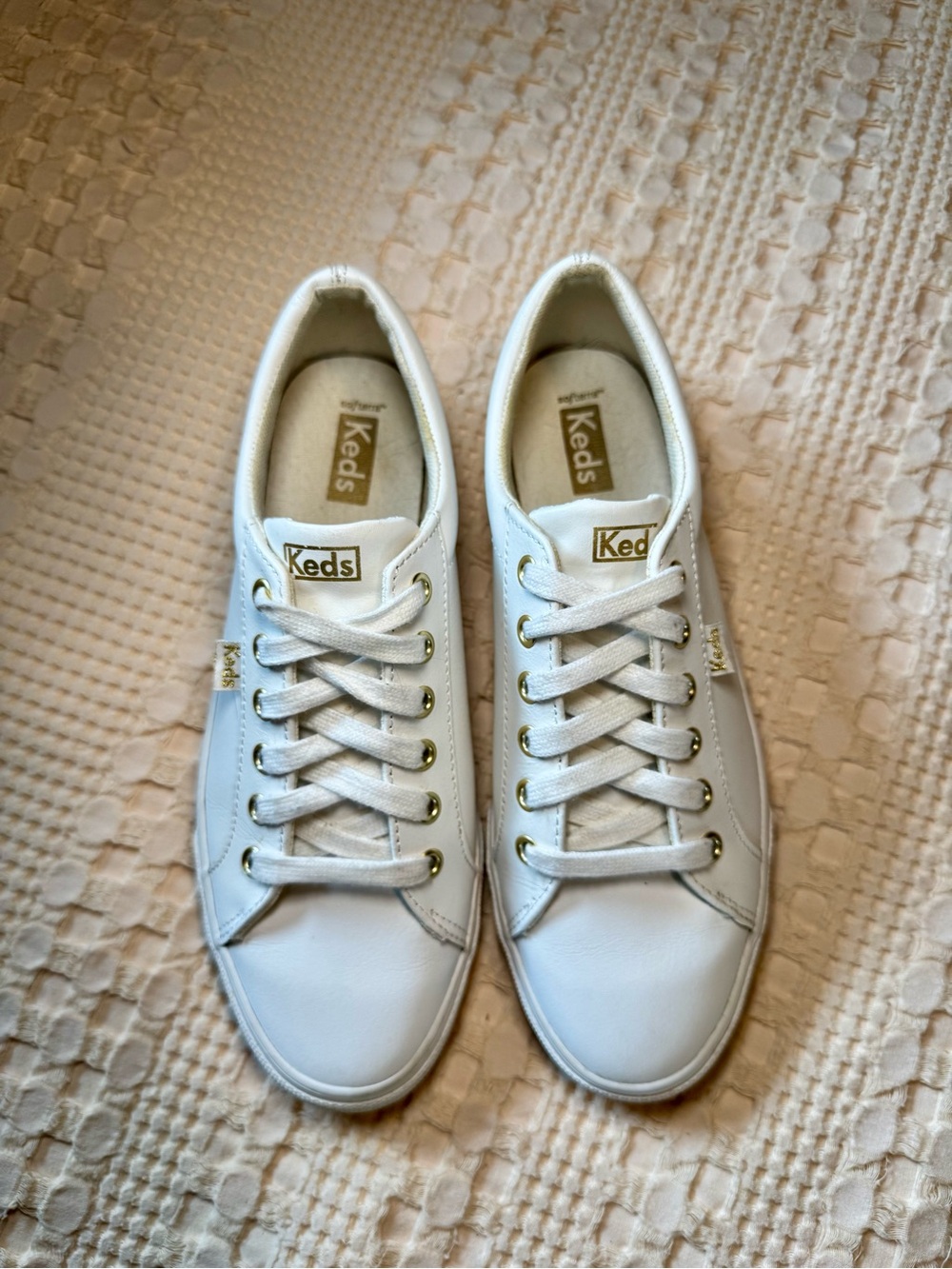 Keds Women's Jump Kick Leather Sneaker